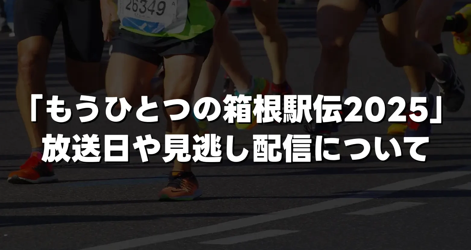 「もうひとつの箱根駅伝 2025」いつ放送？見逃し配信や再放送についても網羅