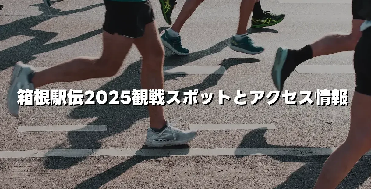 箱根駅伝2025観戦スポット(穴場も)｜初心者必見のアクセス情報も